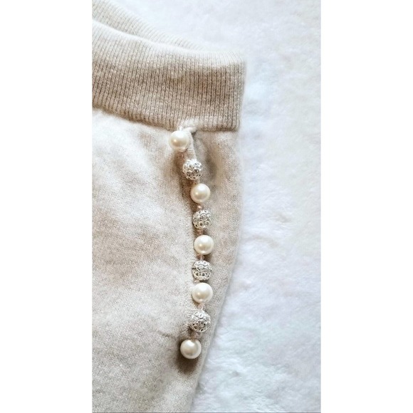 BRODIE 100% cashmere beaded lounge loungewear anthropologie shorts $225 L 10/12 - Picture 5 of 8